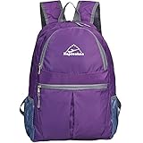 Travel Backpack, Hiking Daypack 30l, Hopsooken Ultra Lightweight Waterproof Climbing Camping Backpack, Outdoor Cycling Bag Running Water Resistant Small Daypack(purple)