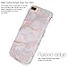 BAISRKE Shiny Rose Gold Gray Marble Design Bumper Matte TPU Soft Rubber Silicone Cover Phone Case Compatible with iPhone 7 Plus/iPhone 8 Plus [5.5 inch]