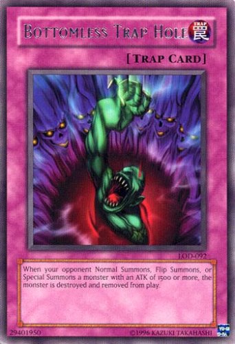 Yu-Gi-Oh! - Bottomless Trap Hole (LOD-092) - Legacy of Darkness - 1st Edition - Rare