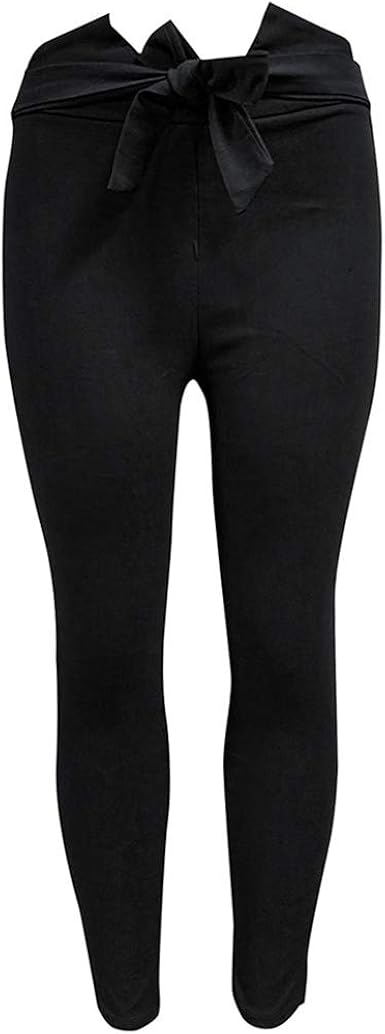 tie waist skinny trousers