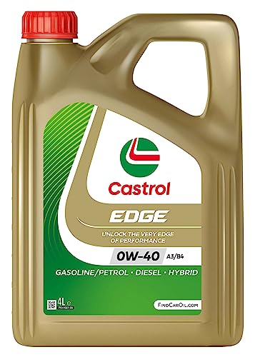 Castrol EDGE 0W-40 A3/B4 Advanced Full Synthetic Engine Oil, 4L