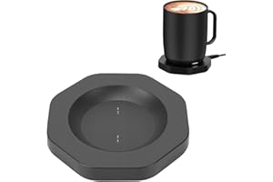 Bewinner Ember Charging Coaster 2 Black for Mug 2/21 | Secure Anti-Slip Base, Effortless Auto Charging, Portable for Travel, 