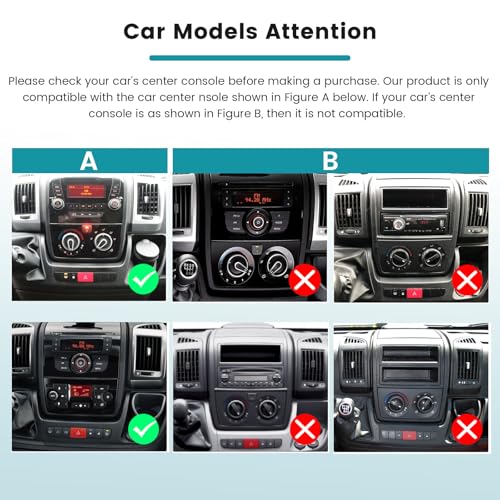 Hikity 2+64G Car Radio for Peugeot Boxer Fiat Ducato Citroen Jumper 2006-2023 with Carplay Android Auto, 9'' Touch Screen Android 15 Radio with Mirror Link FM/RDS EQ WiFi Bluetooth GPS SWC Camera