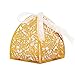 KAZIPA 50pcs Gold Floral Favor Boxes, 2