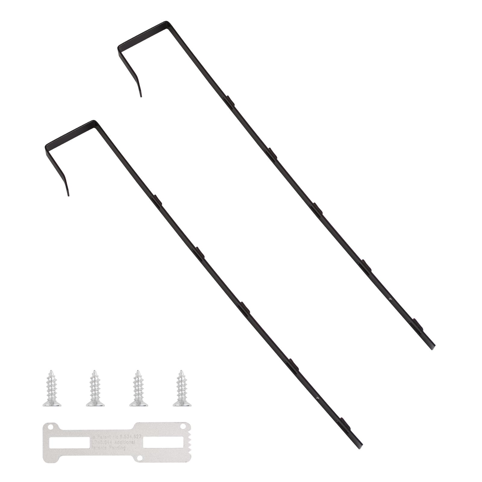 INCREWAY Over-The-Door Mirror Hanger, Adjustable Doors Mirror Hanger Set Protective Linin Over The Doors Mirror Hooks Mirror Brackets Set 1.7'' Door Depth