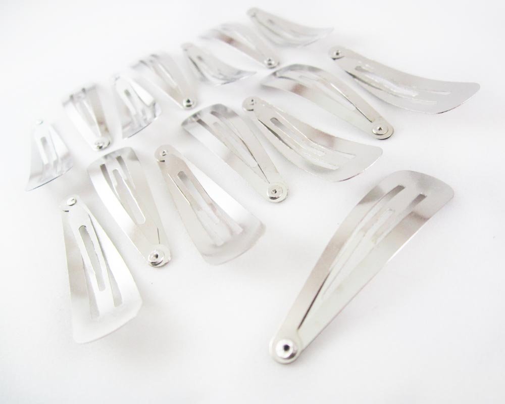 Amazon.com : (80) Snap Hair Clip for Girls Wedding and Bridal Hair