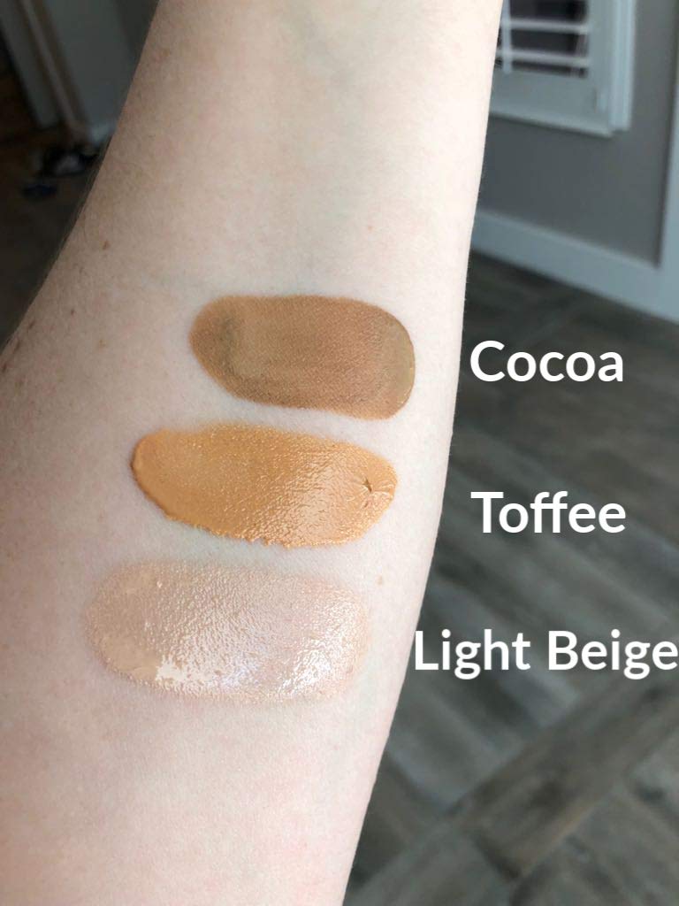 Tinted Sunscreen for Face - SPF 20 With Natural & Organic Ingredients Broad Spectrum Sunblock Lotion, Tinted Moisturizer Zinc Oxide Sunscreen Face for Skincare, Facial Sunscreen (Cocoa): Beauty