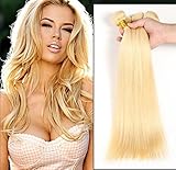 Wigsforyou@7A Russian Blonde Virgin Hair Weaves 1 Pc Lot Peruvian 613 Human Hair Straight Blonde Remy Hair Extensions 8-28inch Wholesale