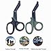 Medical Shears,EFORCAR Trauma Bandage Scissors,EMT Paramedics Nurses First aid Sharp Stainless Steel Saw Tooth Black Green Scissors,(2 Pack)