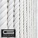 GOLBERG Twisted 100% Natural Cotton Rope - White Cotton Rope - (3/8 Inch x 25 Feet)