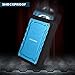 COOCHEER 7500mAh Portable Water Resistant Power Bank Rugged Mobile Phone Travel Water/Shock/Dust Proof External Battery Charger with Dual USB Port - Blue