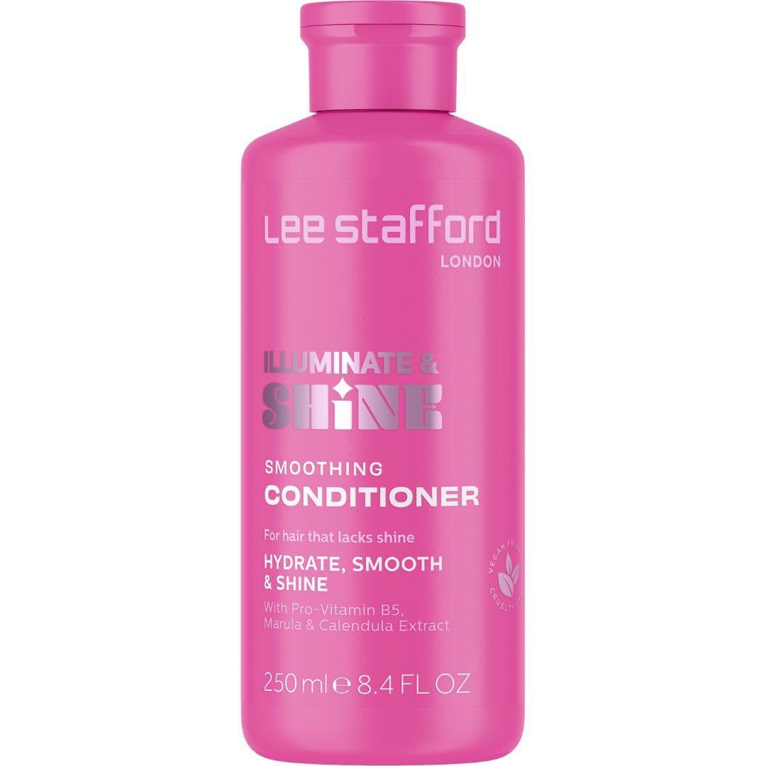 Lee Stafford Smoothing Conditioner | Illuminate & Shine - Best for Dry Dull Hair, Lightweight Cream for A High Gloss Sleek Silk Shiny Finish, Infused with Marula Oil for Rich Moisture, 250 ml — image 1