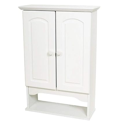 Amazon Com V Top White 2 Door Bathroom Wall Cabinet With Open