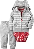Carter's Baby Boys Cardigan Sets, Heather, 12 Months