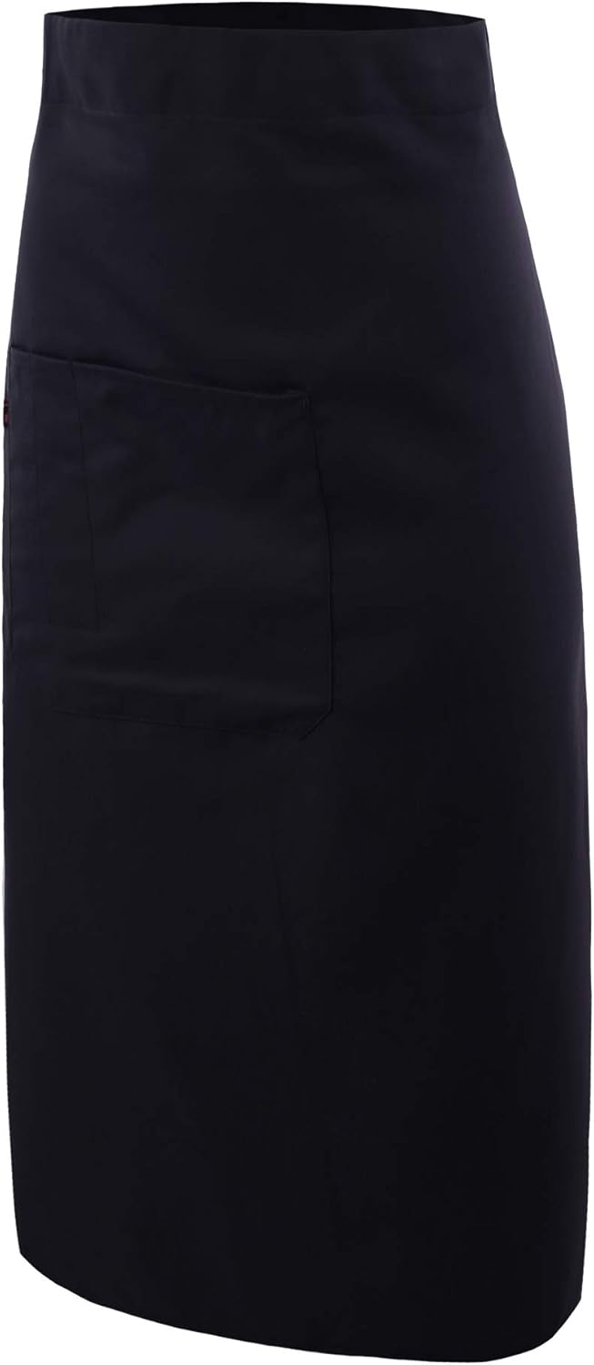 Unisex Durable Adjustable Strap Front Pockets Long Waist Apron Twill Navy OneSize: Home & Kitchen