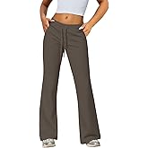 IPMQ Womens Sweatpants Cotton Lounge Pants Wide Leg Drawstring Joggers Fall Athletic Outfits with Pockets 2025
