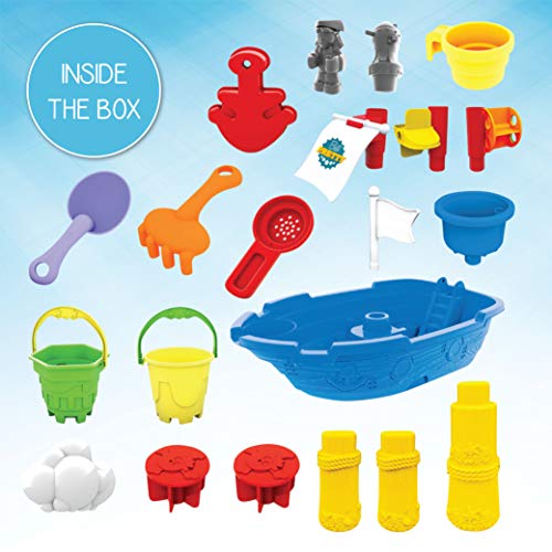 ToyVelt Sand Water Table for Toddlers 21Piece Water Play Table for