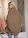 Simplee Apparel Women's Batwing Cocoon Cardigans Sweaters Loose Knitted Poncho Capes,Khaki,4-14