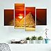 H.COZY Egyptian Pyramids Print in the on canvas. than an oil painting poster or placard ANCIENT EGYPTIAN ALI GIZA PYRAMIDS poster historic beautiful landmark 32X24 inch nyjzd104(No frame)