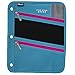 Five Star Zipper Pouch, Pencil Pouch, Pen Holder, Fits 3 Ring Binders, Teal / Bright Pink (50642BG7)