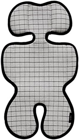 3D Air Mesh Cool Seat Pad, Cushion, Liner for Stroller and Car Seat 15" x 26" (Grid Grey)
