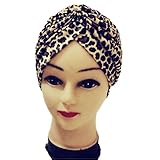 Pusheng Radiant Pleated Stretchable Polyester Bathing Turban Hat Head Cover Sun Cap