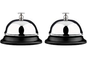 COMTRUE Service Bell, Call Bell, Desk Bell, Big Button, 2Pack, Improved Version