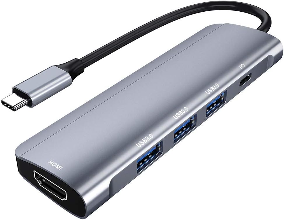 USB C HUB,10 in 1 Type C Hub,USB C Hub Adapter for MacBook Pro, with 1Gbps Ethernet,4K USB C to HDMI,VGA,Power Delivery Charging Port,2 USB3.0,2 USB2.0,SD/TF Card Reader