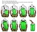 MARCHWAY Floating Waterproof Dry Bag Backpack 5L/10L/20L/30L/40L, Roll Top Sack Keeps Gear Dry for Kayaking, Rafting, Boating, Swimming, Camping, Hiking, Beach, Fishing (Green, 5L)