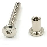 24 KITCHEN CONNECTOR BOLTS SCREWS M4 TO FIT 5MM HOLE: Amazon.co.uk: DIY