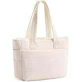 AMXNX Corduroy Tote Bag for Women Crossbody Bags Lightweight Handbags Shoulder Bag with Zipper Pockets for Work Shopping