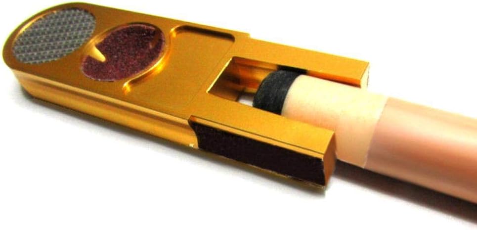 Billiard Pool Cue Tip Shaper Tool, U Shaped 5 in 1 Scuffer Burnisher Multi Functional Cue Tip Trimmer for Cue Snooker Tips