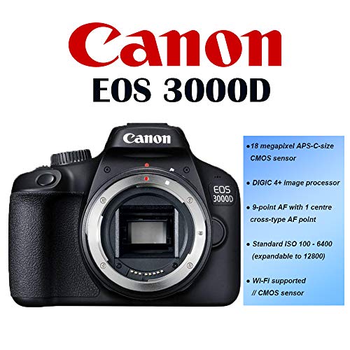 Canon EOS 3000D / Rebel T100 / 4000D Digital DSLR Camera Body with 18MP