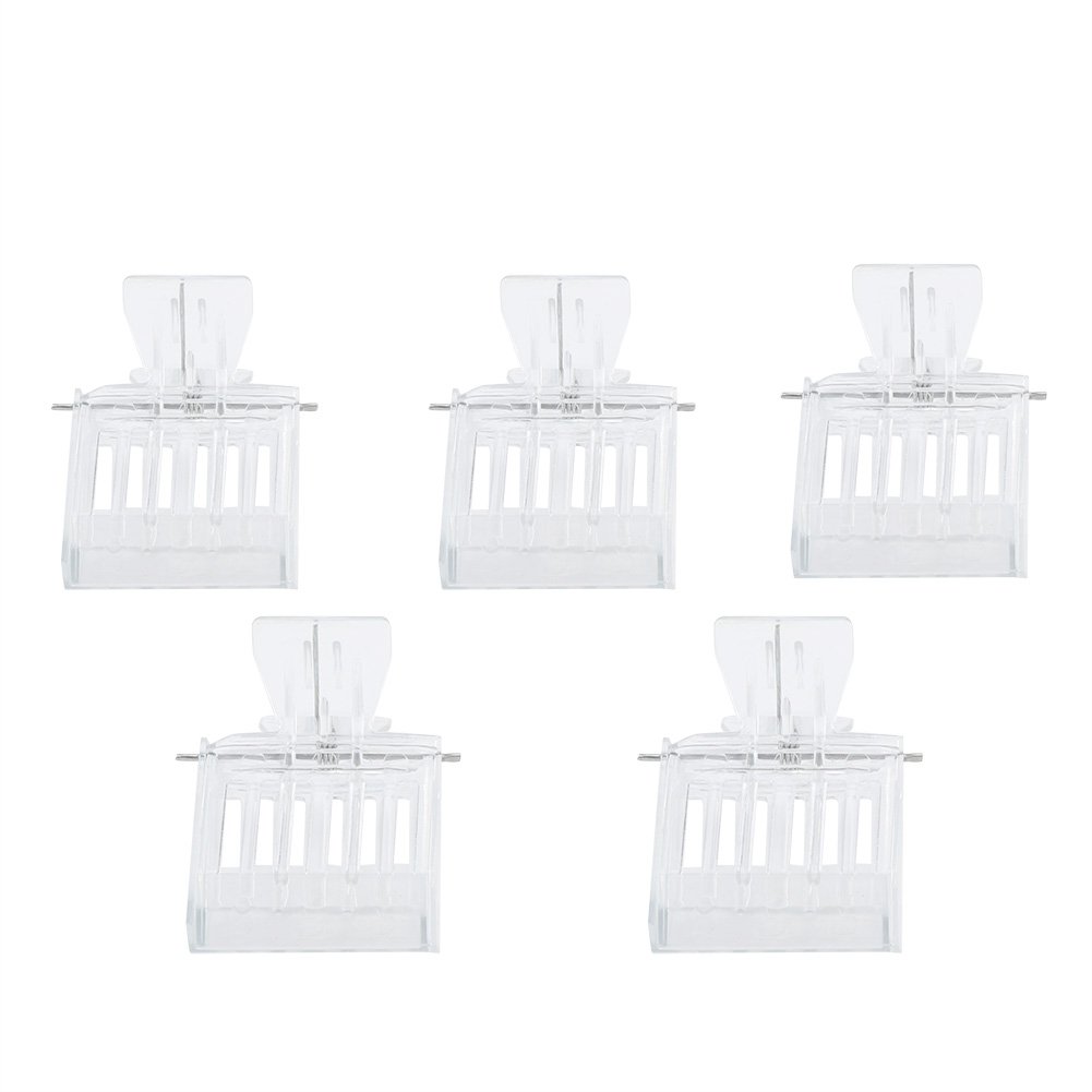 TOPINCN 5Pcs Queen Catching Clips, Beekeeping Queen Bee Cage Catcher Clips Transparent Plastic Bee Catcher Cage Beekeeping Queen Rearing Equipment Beekeeper Tool