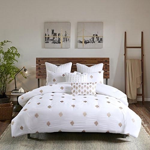3 Piece Dot Copper metallic Comforter Set Full Queen, Highlighted Beautiful