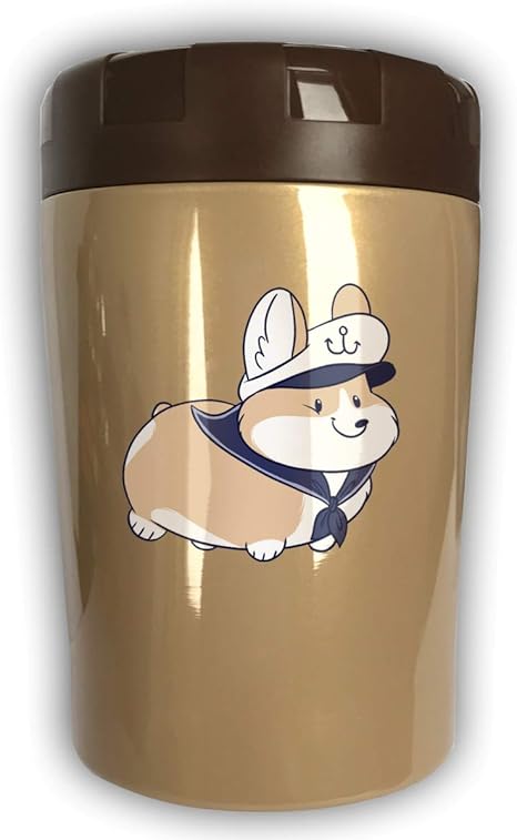 Amazon Co Jp 保温 弁当箱 可愛い短足の犬 ステンレスランチジャー 真空 断熱 フード ジャー 保温 保冷 500ml スプーン付き ホーム キッチン