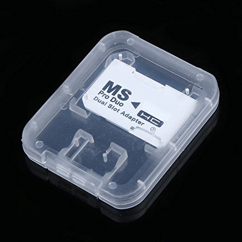 Alloet New Dual 2 Slot Adapter for SD SDHC TF to Memory Stick MS Card Pro Duo Reader