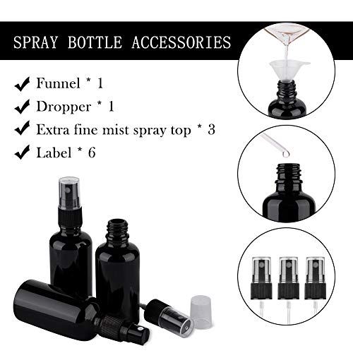 5 Glass+Spray+Bottles+Essential+Bottle