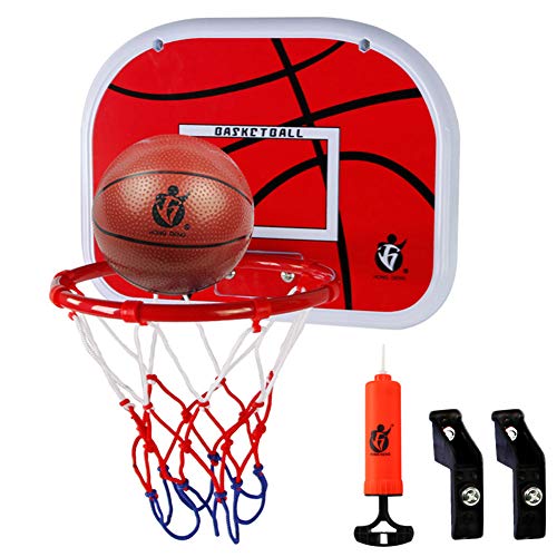Dreamon Basketball Hoop for Kids,Wall Mounted with Net Ball and Pump