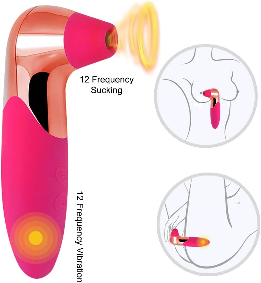 Clitorial Sucking Toy for Women,10 Sucking Modes Tongue Vibrating Toy & Simulator with Speed Vibration T-Shirt