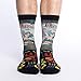 Good Luck Sock Men's Skateboarder Crew Socks - Black, Adult Shoe Size 8-13
