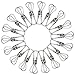 80pcs Stainless Steel Clothes Pins, Lystaii Utility Clips Hooks Clothespin Clothesline Clip 2.2inch for Outdoor Indoor Drying Home Laundry Office Cord Clothespins Kitchen Tools Fastener Socks Scarfs