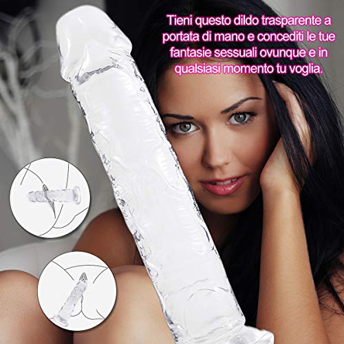 25cm-ilDo-Trasparente-Realistico-per-Donna-Pene-Finto-con-Potente-Bae-a-Ventos-Silicone-Morbido-Giocattoli-Sessuali-per-Anale-Vagina-Punto-G-Clitoride-Real-Cock-Dong