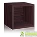 Way Basics,1 shelves Eco Stackable Storage Cube, Cubby Organizer (Tool-Free Assembly and Uniquely Crafted from Sustainable Non Toxic zBoard paperboard), Espresso (11.2