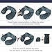 LUXSURE Inflatable Travel Pillow Push Button Soft Neck Support Pillow Portable U Shape Air Pillow for Plane Train Car Office Camping w/Ear Plugs, Eye Mask and Drawstring Bag (Grey)