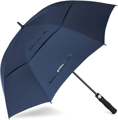 ACEIken Windproof 62 Inch Golf Umbrella Automatic Open Double Canopy