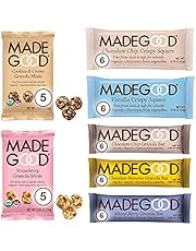 MadeGood Healthy Snacks Variety Pack, 40 Ct - Organic Assortment of Granola Bars, Granola Mini Snack Packs, Crispy Squares; Individually Wrapped Snacks