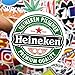 100PCS Popular Logo Brand Stickers Water Bottle Sticker Laptop Computer Bedroom Wardrobe Car Skateboard Motorcycle Bicycle Mobile Phone Luggage Guitar DIY Decal (Popular Logo 100)