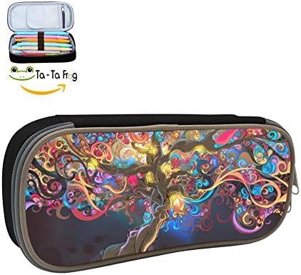 Grrry Fashion Stationery Pen Bag Zipper Pencil Cases - Psychedelic Hippie Tree