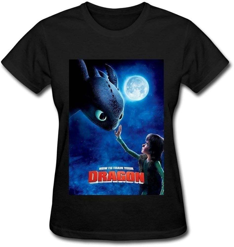 Womens How to Train Your Dragon TShirt Black Amazon.co.uk Clothing